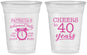 Custom Retirement 16 oz Soft Sided Clear Cups - Off The Clock | 150000
