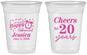 Custom Retirement 16 oz Soft Sided Clear Cups - Off The Clock | 150001