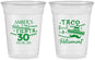 Custom Retirement 16 oz Soft Sided Clear Cups - Taco Bout A Retirement | 150003