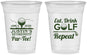 Custom Retirement 16 oz Soft Sided Clear Cups - Eat Drink Golf Repeat | 150005