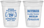 Custom Retirement 16 oz Soft Sided Clear Cups - Police Officer | 150011
