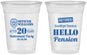 Custom Retirement 16 oz Soft Sided Clear Cups - Police Officer | 150013