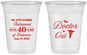 Custom Retirement 16 oz Soft Sided Clear Cups - Doctor | 150017