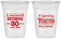 Custom Retirement 16 oz Soft Sided Clear Cups - Doctor | 150018