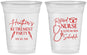 Custom Retirement 16 oz Soft Sided Clear Cups - Nurse | 150028