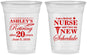 Custom Retirement 16 oz Soft Sided Clear Cups - Nurse | 150029