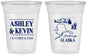 Custom Wedding 16 oz Soft Sided Clear Cups - Alaska | 151