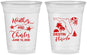 Custom Wedding 16 oz Soft Sided Clear Cups - Florida | 158