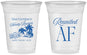 Custom Family Reunion 16 oz Soft Sided Clear Cups - Beach Reunited Af | 160012
