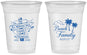 Custom Family Reunion 16 oz Soft Sided Clear Cups - Beach Family Repeat | 160014