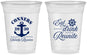 Custom Family Reunion 16 oz Soft Sided Clear Cups - Cruise Anchor | 160028