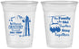 Custom Family Reunion 16 oz Soft Sided Clear Cups - Ski Trip | 160040