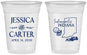 Custom Wedding 16 oz Soft Sided Clear Cups - Indiana | 163