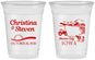 Custom Wedding 16 oz Soft Sided Clear Cups - Iowa | 164