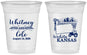 Custom Wedding 16 oz Soft Sided Clear Cups - Kansas | 165