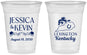Custom Wedding 16 oz Soft Sided Clear Cups - Kentucky | 166