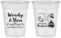 Custom Wedding 16 oz Soft Sided Clear Cups - Maryland | 169