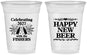 Custom New Years 16 oz Soft Sided Clear Cups - 2027 Happy New Beer | 170004