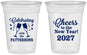 Custom New Years 16 oz Soft Sided Clear Cups - 2027 Cheers | 170011