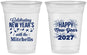 Custom New Years 16 oz Soft Sided Clear Cups - 2027 Nye Confetti | 170015