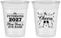 Custom New Years 16 oz Soft Sided Clear Cups - 2027 Cheers | 170017