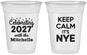 Custom New Years 16 oz Soft Sided Clear Cups - 2027 Nye | 170025