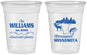 Custom Wedding 16 oz Soft Sided Clear Cups - Minnesota | 172