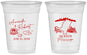 Custom Wedding 16 oz Soft Sided Clear Cups - Mississippi | 173