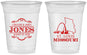 Custom Wedding 16 oz Soft Sided Clear Cups - Missouri | 174