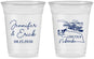 Custom Wedding 16 oz Soft Sided Clear Cups - Nebraska | 176