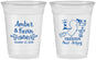 Custom Wedding 16 oz Soft Sided Clear Cups - New Jersey | 179