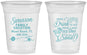 Custom Family Vacation 16 oz Soft Sided Clear Cups - Beach Toes In The Sand | 180000