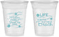 Custom Family Vacation 16 oz Soft Sided Clear Cups - Life Is Better At The Beach | 180001