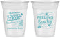 Custom Family Vacation 16 oz Soft Sided Clear Cups - Feeling Beachy | 180002