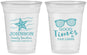 Custom Family Vacation 16 oz Soft Sided Clear Cups - Good Times Tan Lines | 180003