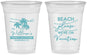 Custom Family Vacation 16 oz Soft Sided Clear Cups - Beach Please | 180004