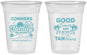 Custom Family Vacation 16 oz Soft Sided Clear Cups - Good Times Tan Lines | 180005
