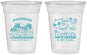 Custom Family Vacation 16 oz Soft Sided Clear Cups - Sun And Sand Beach | 180007