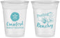 Custom Family Vacation 16 oz Soft Sided Clear Cups - Feeling Beachy | 180009