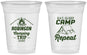 Custom Family Vacation 16 oz Soft Sided Clear Cups - Eat Sleep Camp Repeat | 180014