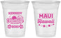 Custom Family Vacation 16 oz Soft Sided Clear Cups - Hawaii | 180040