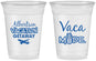 Custom Family Vacation 16 oz Soft Sided Clear Cups - Vacay Vibes Trip | 180055