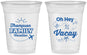Custom Family Vacation 16 oz Soft Sided Clear Cups - Beach | 180056