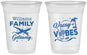 Custom Family Vacation 16 oz Soft Sided Clear Cups - Life Is Good At The Beach | 180058