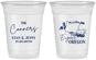 Custom Wedding 16 oz Soft Sided Clear Cups - Oregon | 186