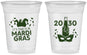 Custom Mardi Gras 16 oz Soft Sided Clear Cups - New Orleans | 190003