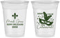 Custom Mardi Gras 16 oz Soft Sided Clear Cups - Fleur De Lis Carnaval | 190011