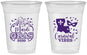 Custom Mardi Gras 16 oz Soft Sided Clear Cups - Fleur De Lis Carnaval | 190012