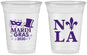 Custom Mardi Gras 16 oz Soft Sided Clear Cups - Nola Fleur De Lis | 190014