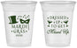 Custom Mardi Gras 16 oz Soft Sided Clear Cups - Fleur De Lis | 190015